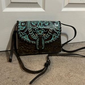 Patricia Nash Adjustable Strap Leather Purse